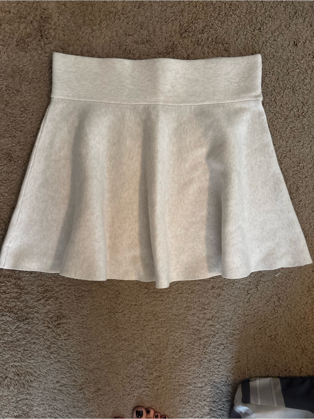 Women's cream color  Mini Skirt